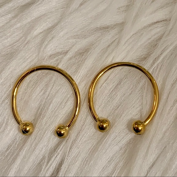 Set of 2 La Soula Gold Rings with Diamond Accents - Picture 2 of 3